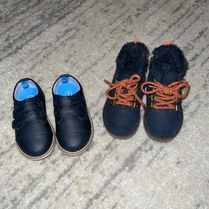 2 Pairs Boys Cat & Jack shoes Size 7